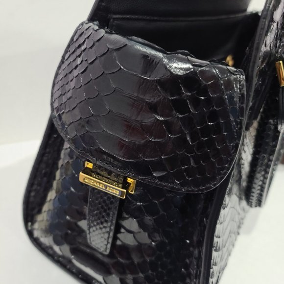 MK RUNWAY COLLECTION ✅ Michael Kors Runway GIA PYTHON SATCHEL ⭐ NWT's - Picture 16 of 16